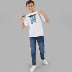 Outlet Name It Drenge Saldur T-shirt Hvid