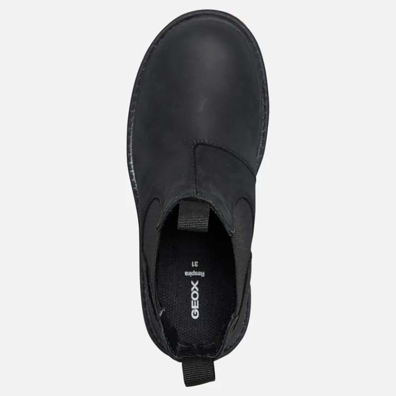 New GEOX Drenge Shaylax Chelsea støvler Sort