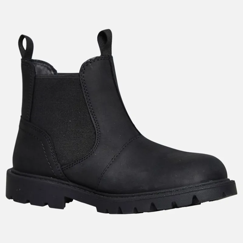 New GEOX Drenge Shaylax Chelsea støvler Sort