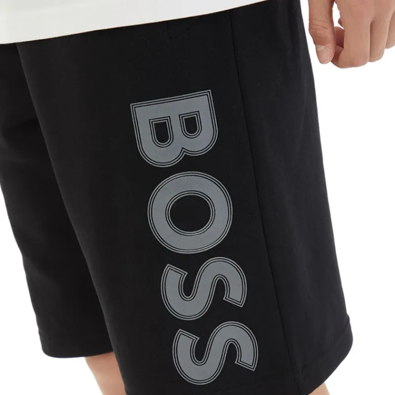 Sale BOSS Drenge Shorts af jerseystof Sort
