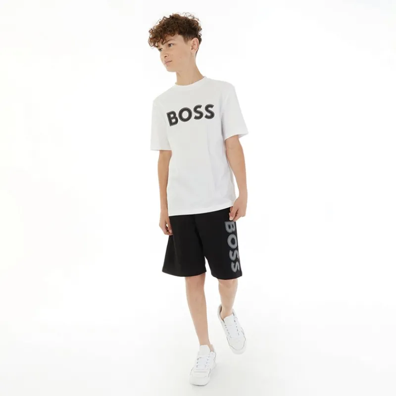 Sale BOSS Drenge Shorts af jerseystof Sort