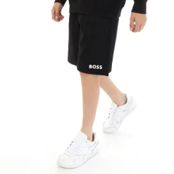 Hot BOSS Drenge Shorts af jerseystof Sort
