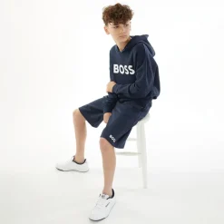 New BOSS Drenge Shorts af jerseystof Blå Marineblå