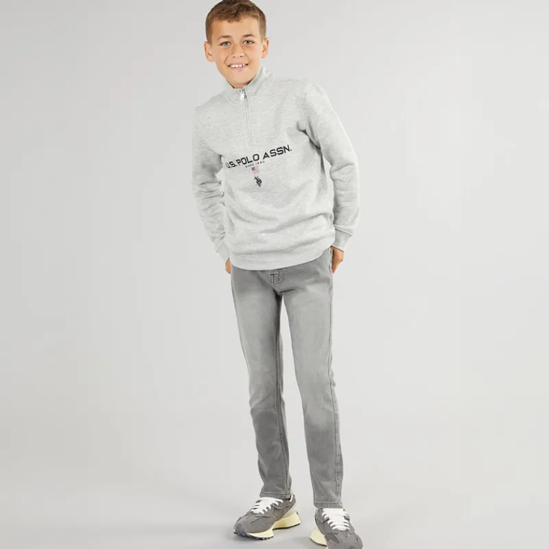 Sale Brave Soul Drenge Slim Fit Jeans Grå Grå