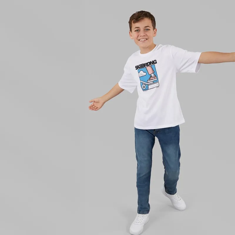 Clearance Brave Soul Drenge slim fit jeans mellemblå Blå
