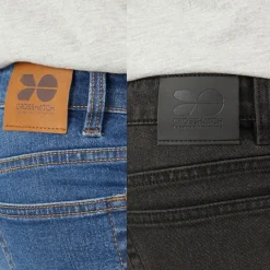 Best Crosshatch Drenge Slim To Pak Jeans Mellem Vask/​Sort Vasket