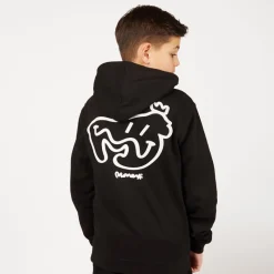 Hot Money Drenge Smiley Sig Ape Hættetrøjer Sort