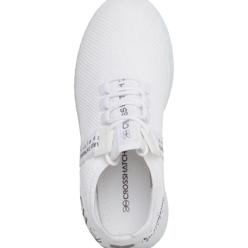 Outlet Crosshatch Drenge Sneakers Hvid