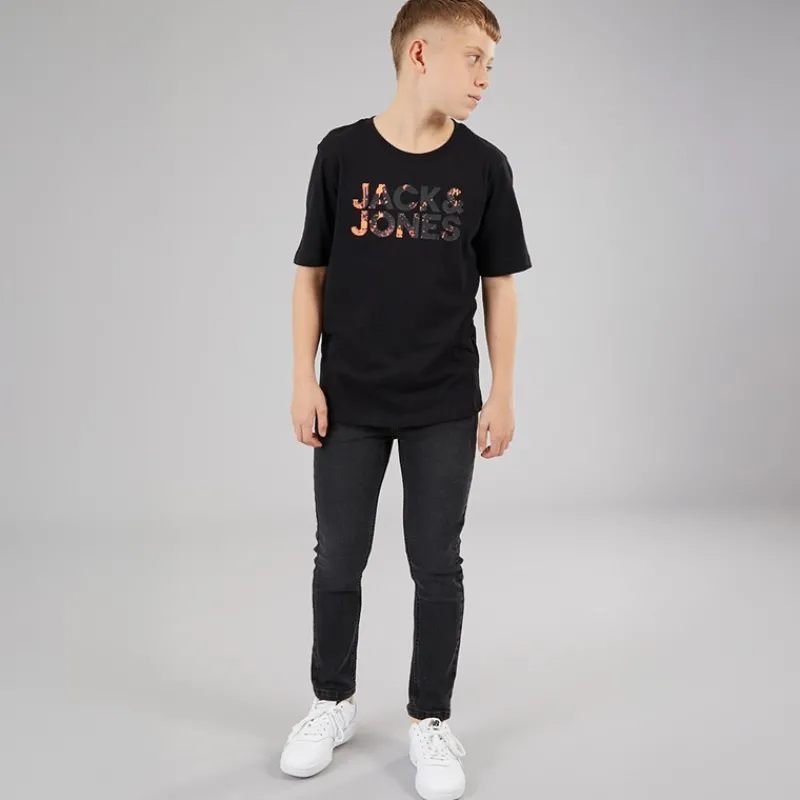 Best JACK & JONES Drenge Splash Corp Logo T-shirts Sort