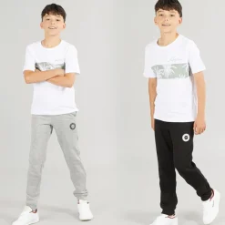 Online JACK & JONES Drenge Thomas Joggingbukser 2-pak Lys grå Melange/​Sort
