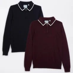 Online Brave Soul Drenge To Pak Langærmet Poloshirts Multi