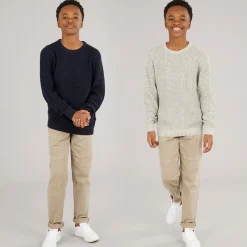 New JACK & JONES Drenge To Pak Strik Crew Neck Jumpere Moonbean /​ Sky Captain