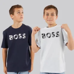 Clearance BOSS Drenge to pak T shirts Navy Pale Blue