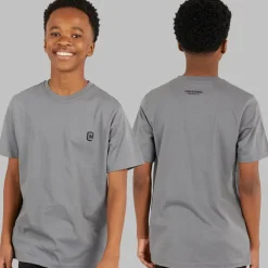 Discount Crosshatch Drenge Tre Dele Hættetrøje T-shirt Og Joggingbukser Sæt Sort/​Koksgrå
