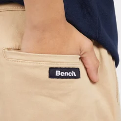 New Bench Drenge Trilson Polo Shirt og Chino Shorts Sæt Blå/Sten