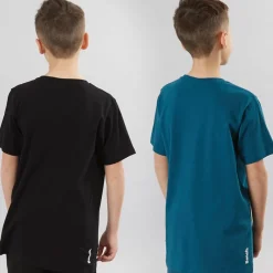Clearance Bench Drenge Trinti To-Pak T-Shirts Teal/​Sort
