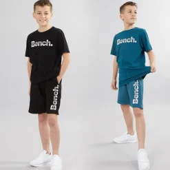 Clearance Bench Drenge Trinti To-Pak T-Shirts Teal/​Sort