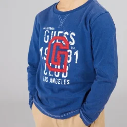New Guess Drenge T-shirt Blue Lily