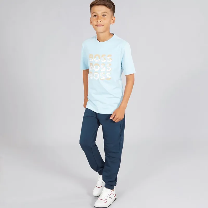 BOSS Drenge T-shirt Persisk Blå Blå