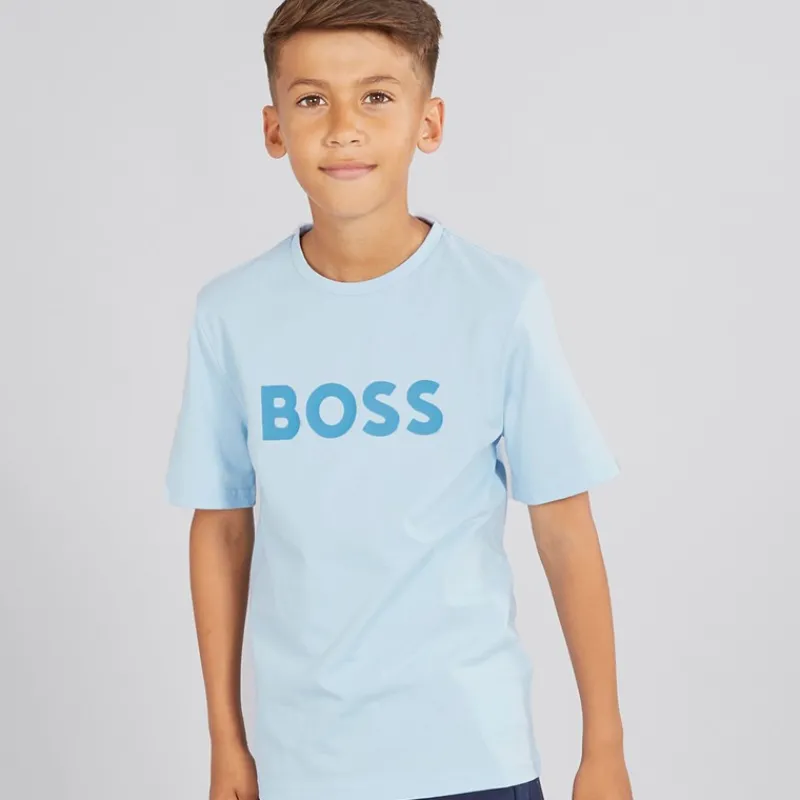Best BOSS Drenge T-shirt Persisk Blå Lyseblå