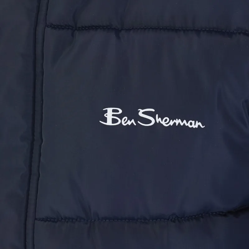 Online Ben Sherman Drenge Tyk Pufferjakke Blå Blazer