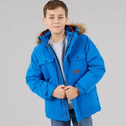 Discount Trespass Drenge Upsider Foret Vandtæt Parka Blå Blå