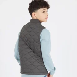 Discount Lyle And Scott Drenge Vatteret Vest W635 Gunmetal Grå