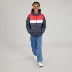 New JACK & JONES Drenge Wilson Puffer Jakke Navy Blazer Marineblå