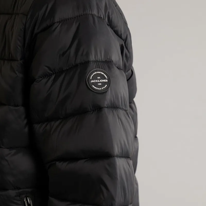 Best JACK & JONES Drenge Wilson Puffer Jakke Sort