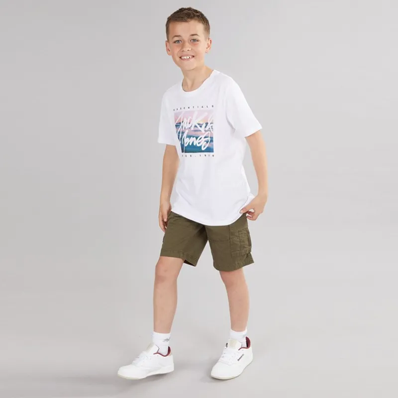Best JACK & JONES Drenge Zeus Cargo Shorts Olivengrøn Nat