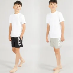 Online JACK & JONES Drengebadebukser Aruba To Pak Sort/Grå