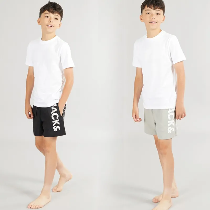 Online JACK & JONES Drengebadebukser Aruba To Pak Sort/Grå