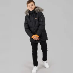 Outlet Bench Drengenes Calcott Parka Jakke Sort