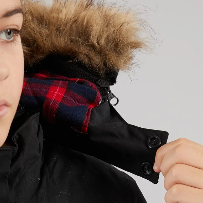Outlet Bench Drengenes Calcott Parka Jakke Sort