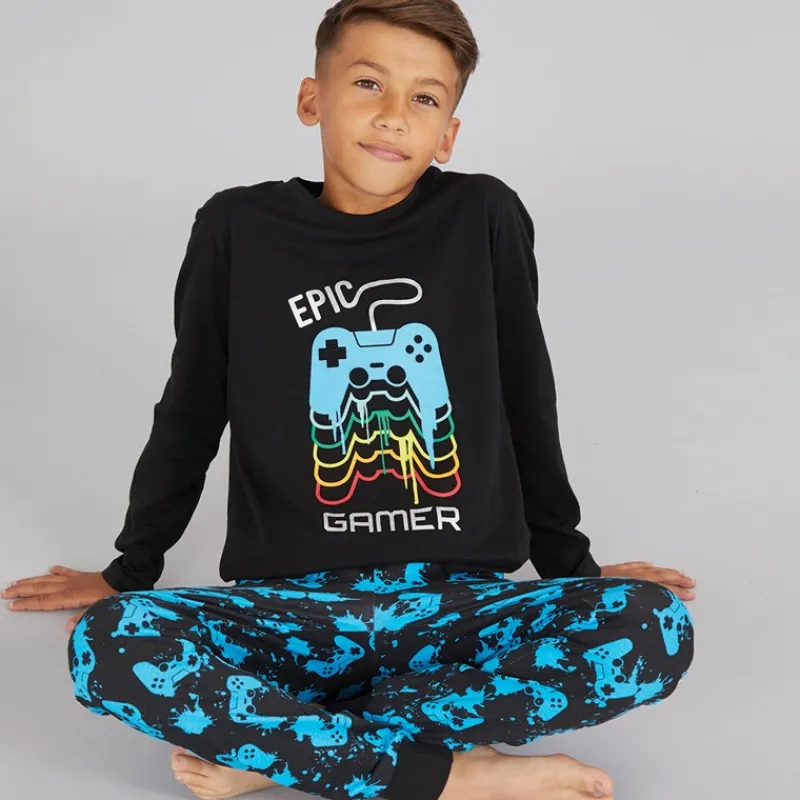 Outlet Threadboys Drengenes Epic Game Natsæt Sort