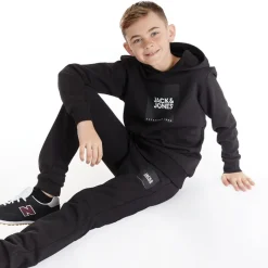 Clearance JACK & JONES Drengenes Lås Træningsdragt Sort