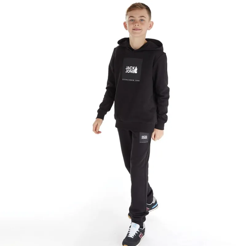 Clearance JACK & JONES Drengenes Lås Træningsdragt Sort