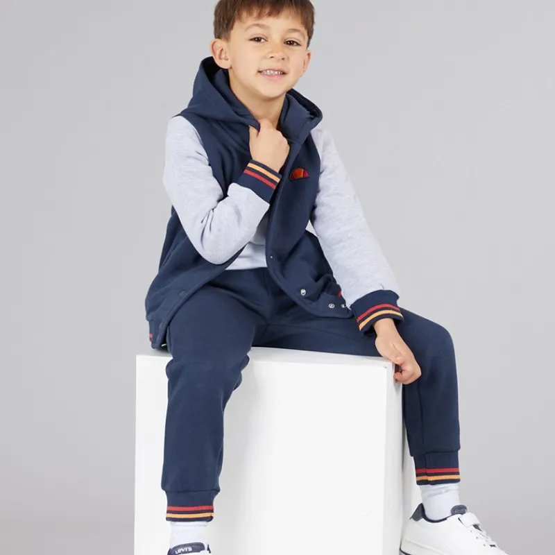 Online Ellesse Drengenes Renato Logo Hættetrøje Og Joggingbukser Sæt Blå/Grå