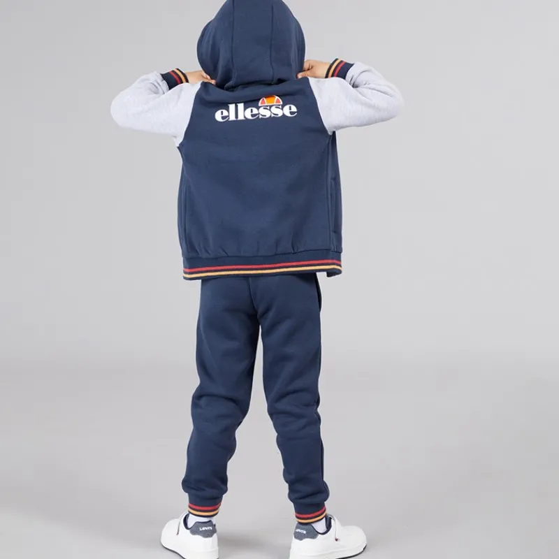 Online Ellesse Drengenes Renato Logo Hættetrøje Og Joggingbukser Sæt Blå/Grå