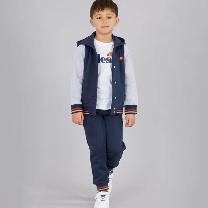 Online Ellesse Drengenes Renato Logo Hættetrøje Og Joggingbukser Sæt Blå/Grå