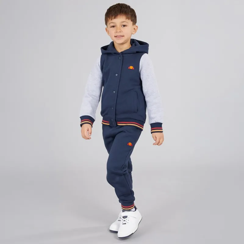 Online Ellesse Drengenes Renato Logo Hættetrøje Og Joggingbukser Sæt Blå/Grå