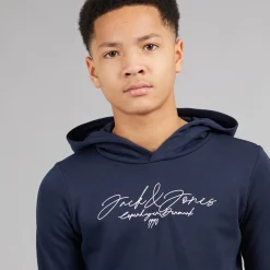 Online JACK & JONES Drengenes Scripted Tracksuit Blå Blazer