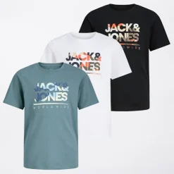 Clearance JACK & JONES Drengepak med 3 Luke T-shirts Sort