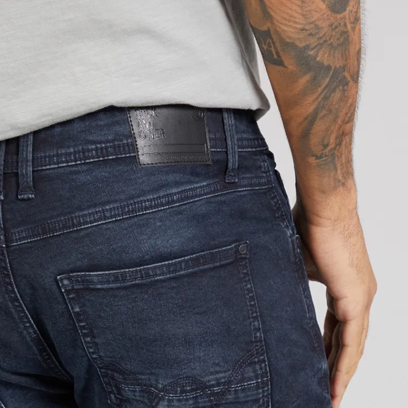 Online Duck and Cover Jeans til Herre Maylead Slim Fit Blå Sort Sortblå