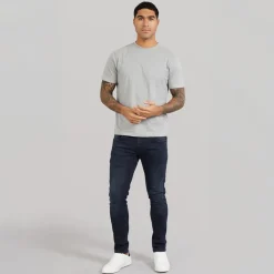 Online Duck and Cover Jeans til Herre Maylead Slim Fit Blå Sort Sortblå