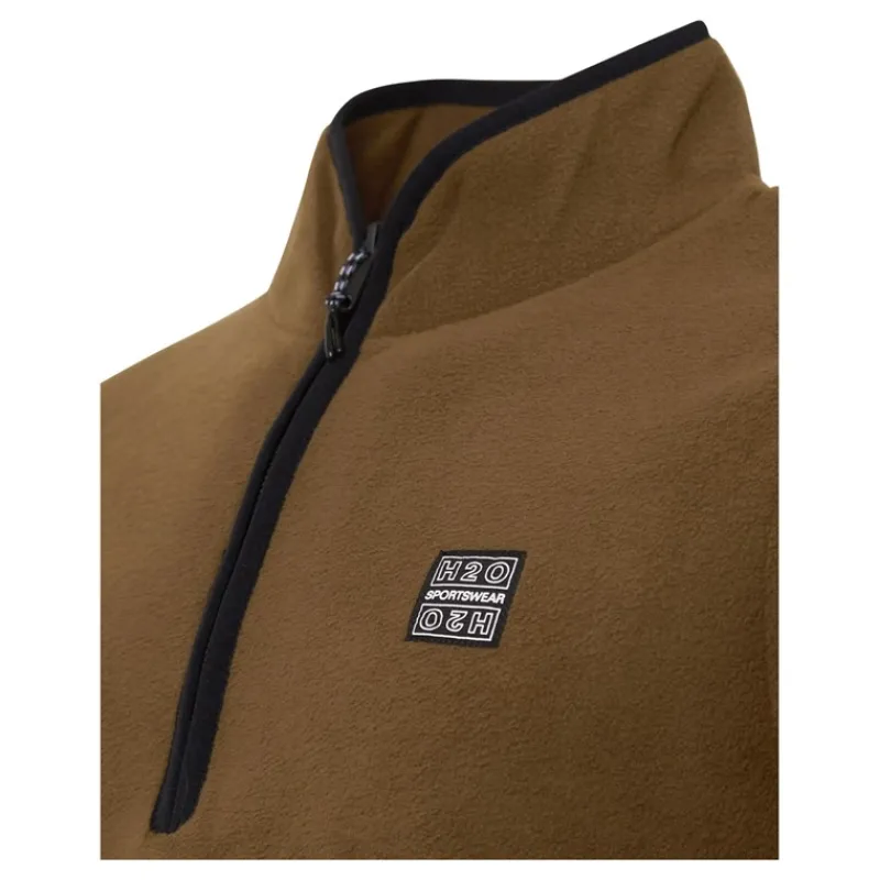 Discount H2O Faaborg Halv Zip Fleece 3560 Bison Brun