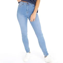 Discount Bench Faye Skinny Jeans Stenvask til Kvinder Stonewash