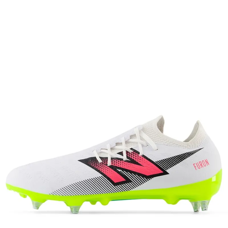 New New Balance Furon Destroy V7 SG / Soft Ground Fodboldstøvler Hvid