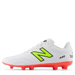 Hot New Balance Herre 442 Academy V2 Fodboldstøvler Til Fast Underlag Hvid