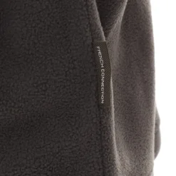 Discount French Connection Herre 1/​2 lynlås mikro fleece antracit melange